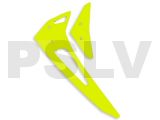 FUP-420YL FUSUNO Neon Yellow Fiberglass Horizontal/Vertical Fin Compatible with Blade 300 X